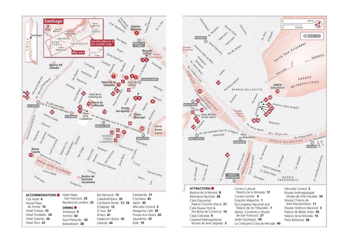 ในเมืองซานดิเอโกนแผนที่ชิลี