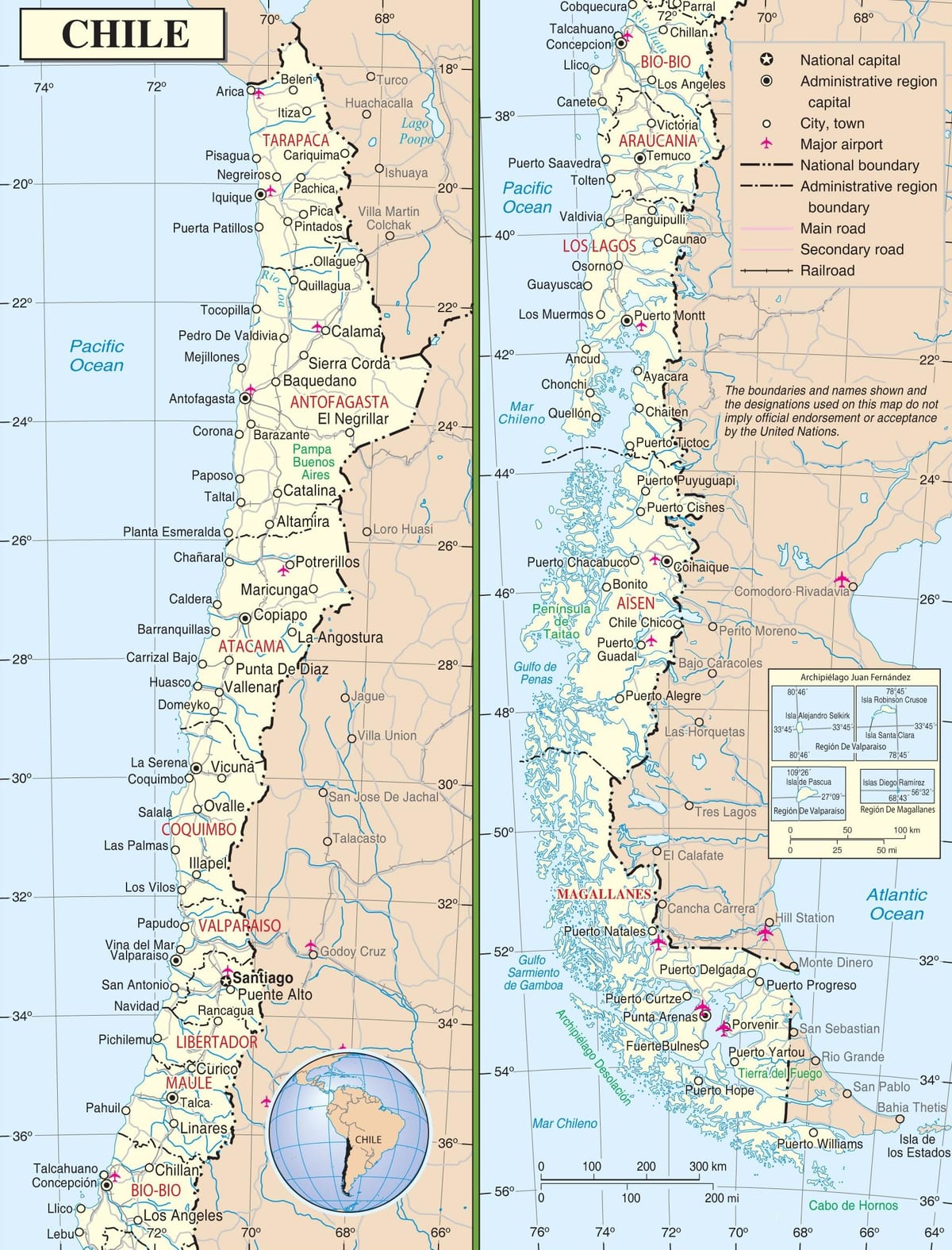 แผนที่เดชิลี