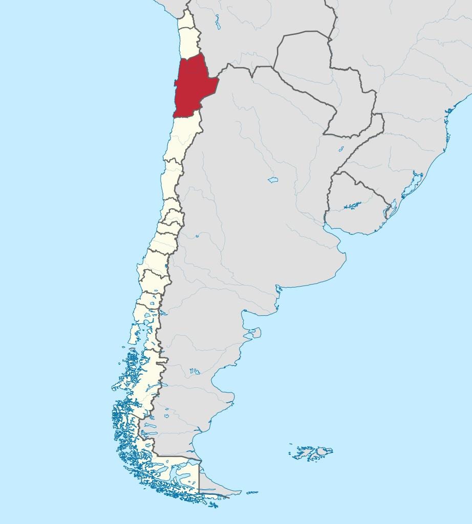 แผนที่ของชิลี chile. kgm