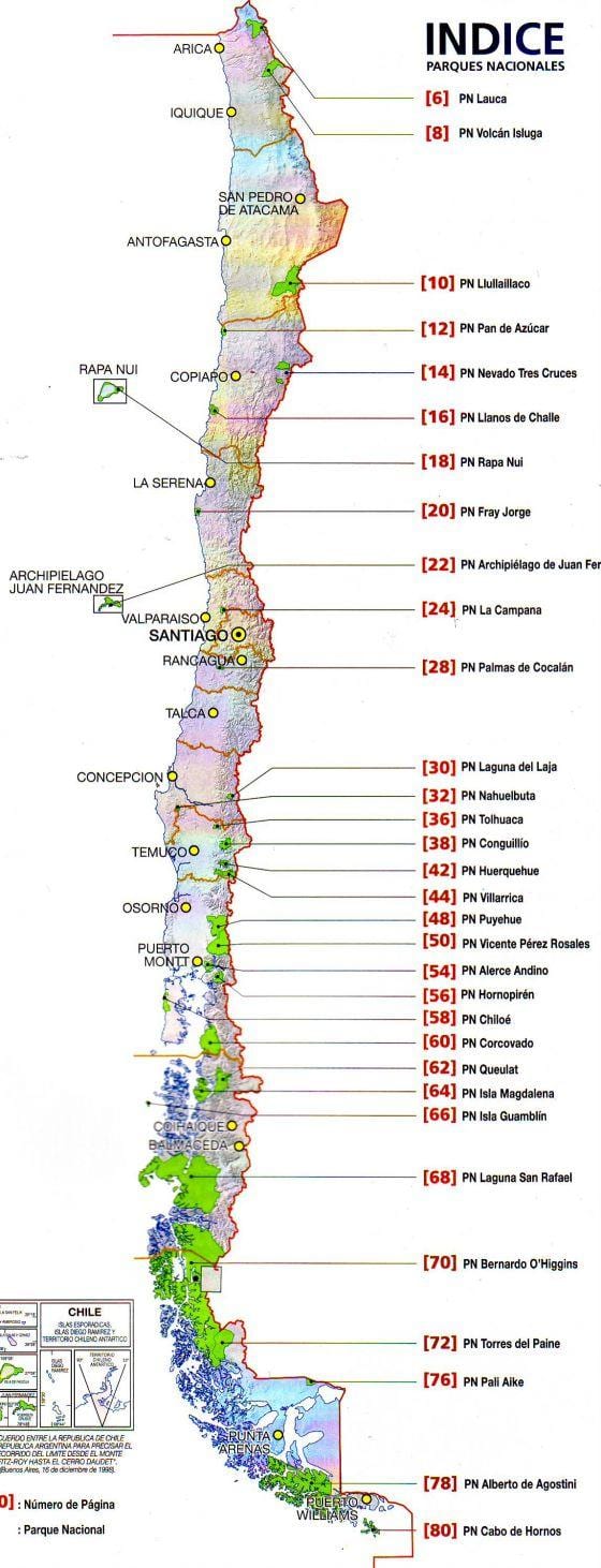 แผนที่ของ futaleufu ชิลี
