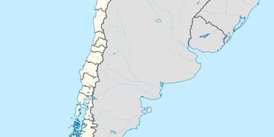 แผนที่ของชิลี chile. kgm