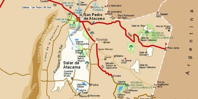 แผนที่ของชิลี chile. kgm