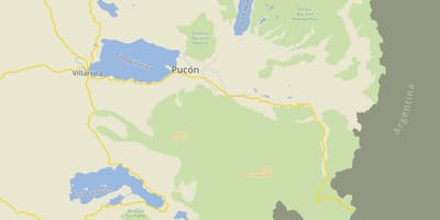 แผนที่ของ pucon ชิลี